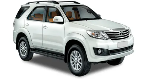 car hire in margao            Toyota Fortuner Manual (old model)